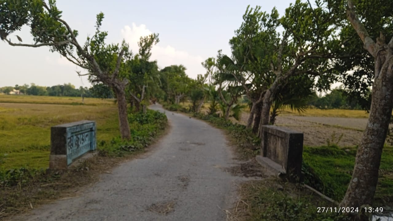 পত্নীতলায় গ্রামীণ সড়ক যেন দুর্বৃত্তদের দখলে