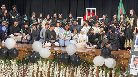 নিউইয়র্কের জন এডামস হাইস্কুলে ভাষাদিবসের অনুষ্ঠান