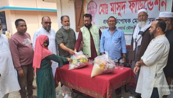 মৌলভীবাজারে মোঃ মাসুদ ফাউন্ডেশনের ৩৭তম মাসিক অনুদানসহ ইফতারি প্যাক বিতরণ