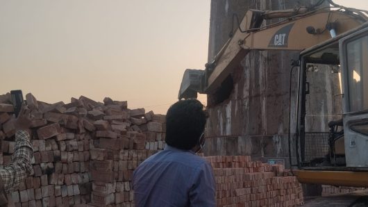 আমিনবাজার অবৈধ ইটের ভাটাগুলো গুড়িয়ে দেওয়া হলো