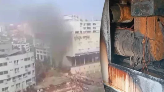 মুক্তিযুদ্ধ জাদুঘরে আগুন লেগে অর্ধ কোটি টাকার ক্ষতি হয়েছে