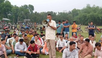 বাঘায় ছাত্রদল নেতাকে কুপিয়ে জখমের ঘটনায় বিএনপির প্রতিবাদ সভা