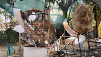 চারুকলা অনুষদে পুড়ে গেল অতি যত্নে বানানো শেখ হাসিনার মুখাকৃতি