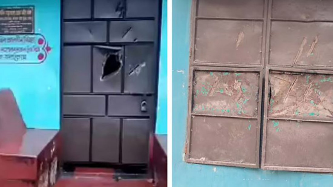 এবার  সেই মুক্তিযোদ্ধার বাড়িতে  হামলা