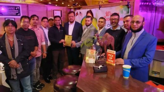 ক্যালিফোর্নিয়ায় শমশেরনগর জেনারেল হাসপাতাল কমিটির সভাপতি সঙ্গীতশিল্পী সেলিম চৌধুরী সংবর্ধিত
