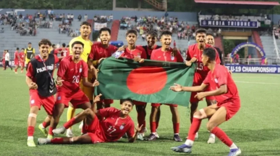 সাফ অনূর্ধ্ব-১৯ চ্যাম্পিয়নশিপ; নেপালকে হারিয়ে ফাইনালে বাংলাদেশ