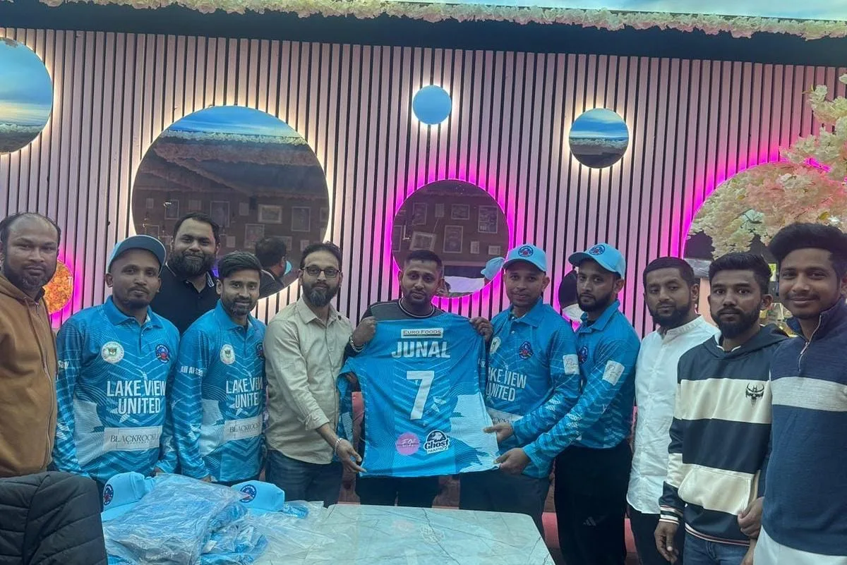 লন্ডনে আনুষ্ঠানিকভাবে লেক ভিউ ক্রিকেট ক্লাবের জার্সি উন্মোচন