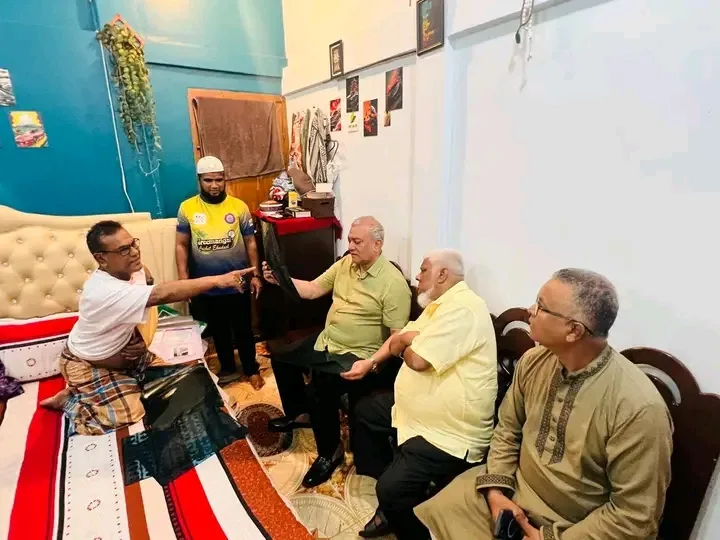 সড়ক দুর্ঘটনায় আহত সাবেক কাউন্সিলর মীর সালামকে দেখতে গেলেন নাসের রহমান