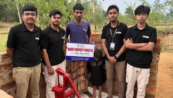কিওর-এর জলজ সমৃদ্ধি প্রকল্পের নিরাপদ সুপেয় পানি পান করছেন শতাধিক লোক