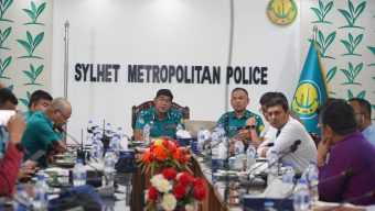বুদ্ধ পূর্ণিমা উদযাপন উপলক্ষে বাংলাদেশ বৌদ্ধ যুব পরিষদ সিলেটের সাথে এসএমপির মতবিনিময় 