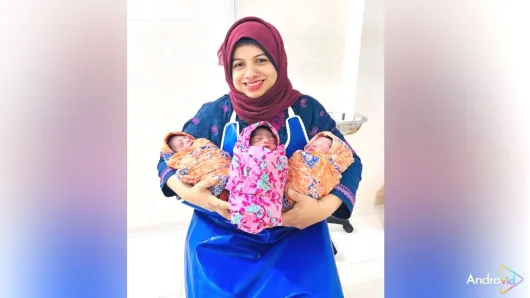 নীলফামারীতে বিয়ের ৯ বছর পর একসঙ্গে তিন সন্তানের জন্ম 