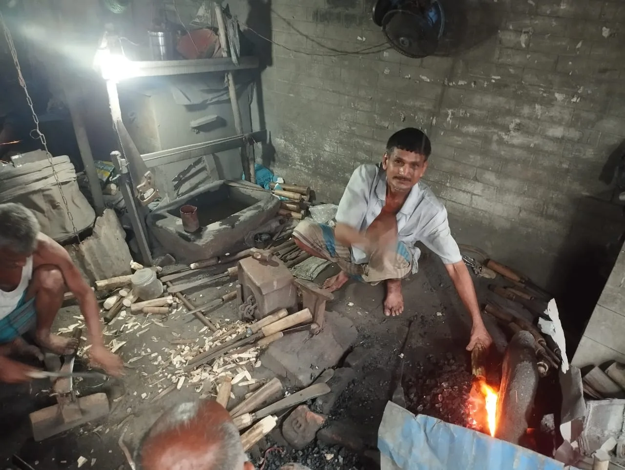 Blacksmiths in Lohagara Busy Ahead of Eid-ul-Adha