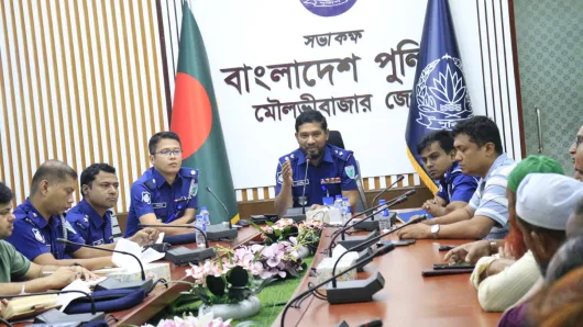 মৌলভীবাজারে পশুর হাটের নিরাপত্তা সংক্রান্তে মতবিনিময় সভা