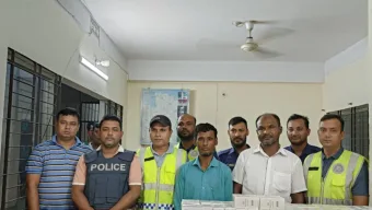 কমলগঞ্জে বিপুল পরিমাণ আমদানী নিষিদ্ধ বিদেশী সিগারেট জব্দ, আটক- ২