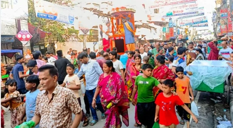 ভোলায় জগন্নাথ দেবের রথযাত্রা উৎসব অনুষ্ঠিত
