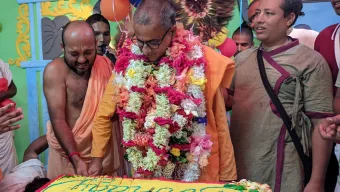 বাহুবলে -শ্রী শ্রী শচীমাতা স্মৃতি তীর্থ ধামে অধ্যক্ষের শুভ আবির্ভাব তিথি ২০২৫ পালিত
