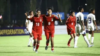 শ্রীলঙ্কাকে ৫-০ গোলে উড়িয়ে দিল বাংলাদেশ নারী ফুটবল দল