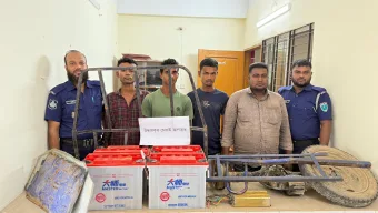 কমলগঞ্জে চুরি হওয়া ব্যাটারিচালিত অটোরিকশা উদ্ধার, চক্রের ৪ সদস্য গ্রেফতার