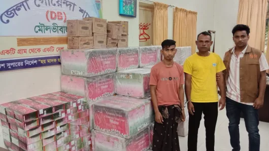 মৌলভীবাজারে প্রায় অর্ধ কোটি টাকার ভারতীয় চোরাই পণ্যসহ আটক-২