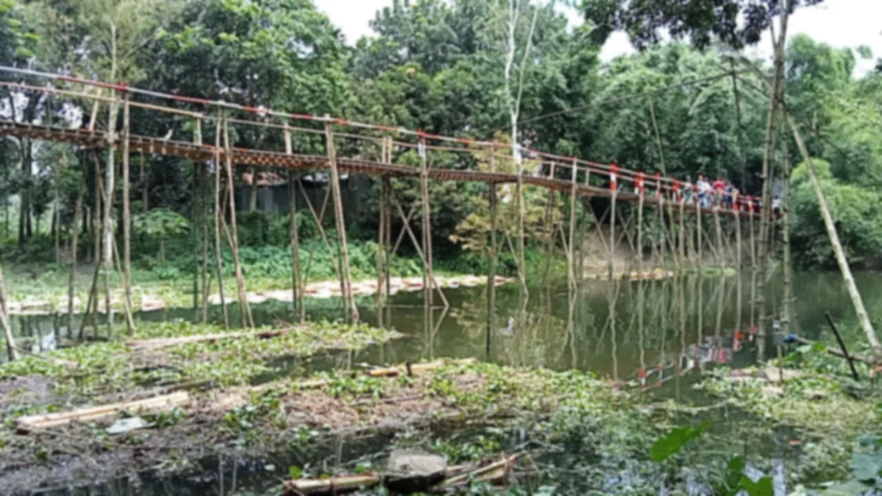 নাগরপুরের ধুনাইলে কাঠের পুলে জীবন নিয়ে পারাপার, ব্রিজ ও পাকা রাস্তার জন্য এলাকাবাসীর আকুতি