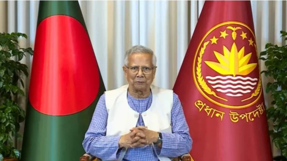 জুলাই গণঅভ্যুত্থান দিবস উপলক্ষে জাতির উদ্দেশে প্রধান উপদেষ্টার ভিডিওবার্তা