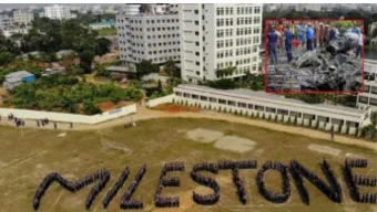 বিমান দুর্ঘটনার পর মাইলস্টোনে শুরু হয়েছে পাঠদান কার্যক্রম