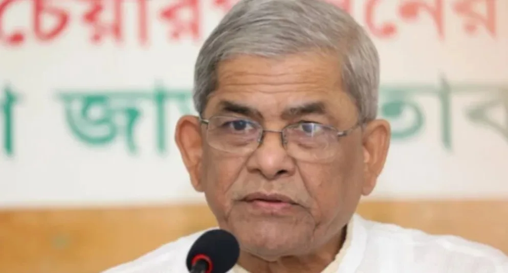 অন্তর্বর্তী সরকারের উপদেষ্টাদের সততার ওপর পূর্ণ আস্থা রয়েছে: মির্জা ফখরুল