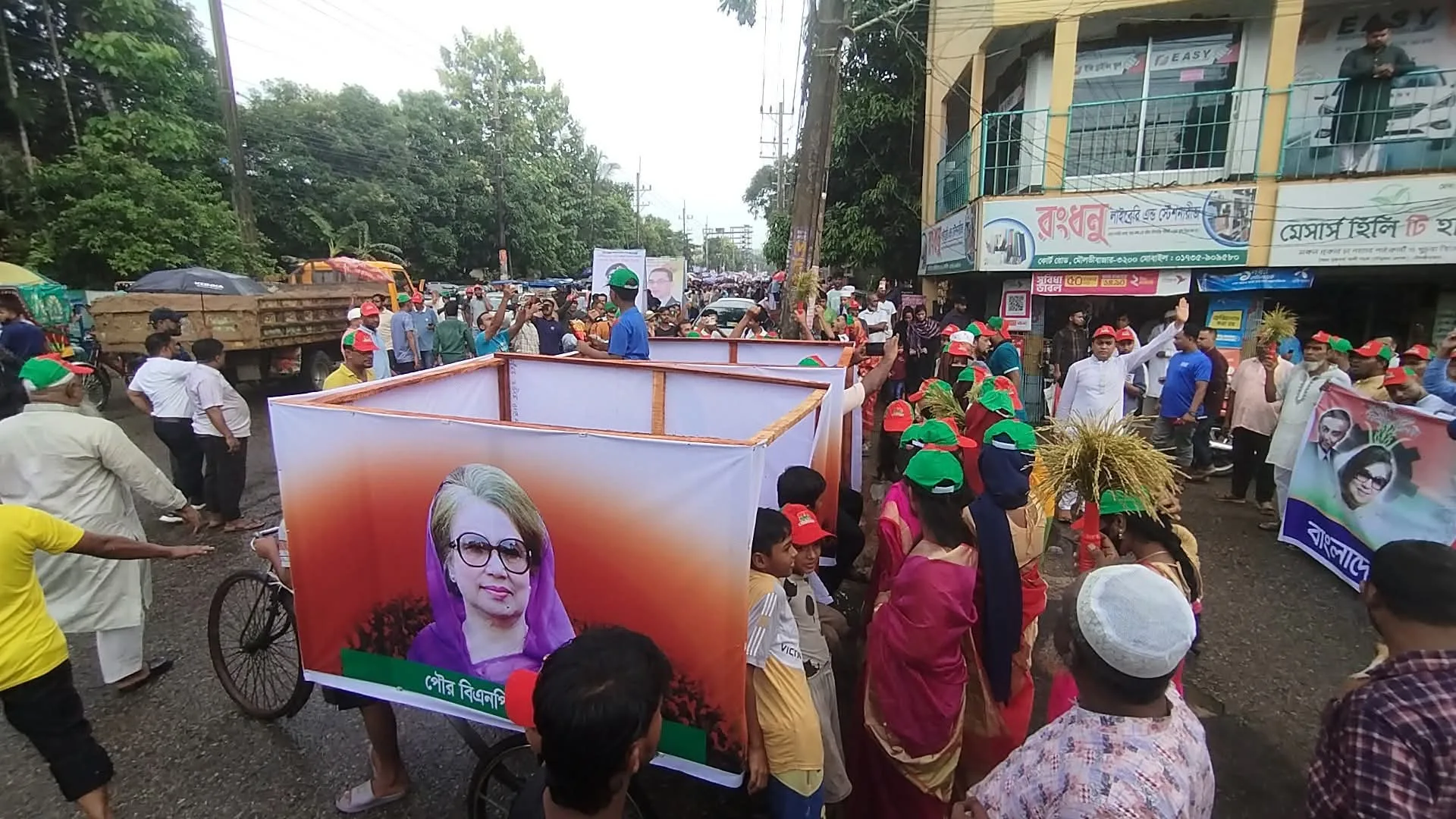 মৌলভীবাজারে বিএনপি’র আনন্দ মিছিল 