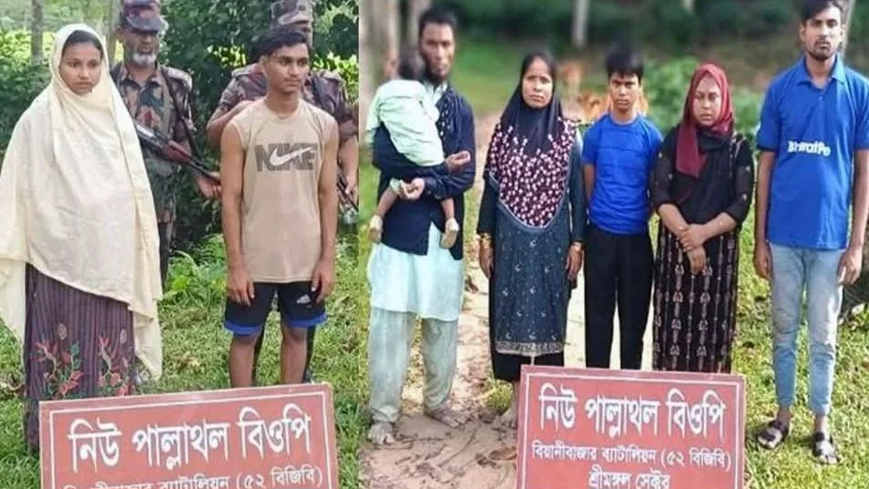 সীমান্তে রোহিঙ্গাসহ আটক-৮ জনকে পুশইন