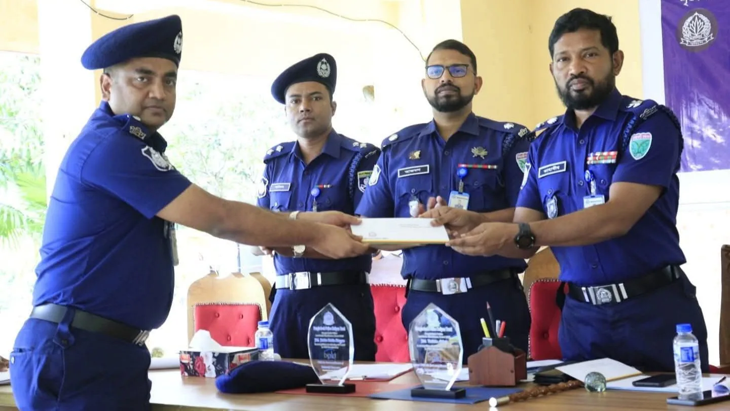 জেলার শ্রেষ্ঠ ওসি শ্রীমঙ্গলের আমিনুল