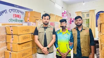 কার্টন ঢেকে পাচারের চেষ্টা, ডিবির অভিযানে ৭৩ লক্ষাধিক টাকার চোরাই প্রসাধনী জব্দ, আটক- ১