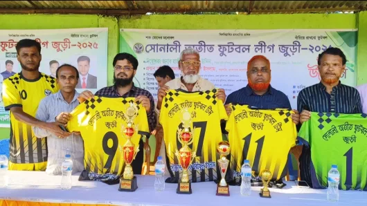 জুড়ীতে সোনালী অতীত ফুটবল লীগের শুভ উদ্বোধন