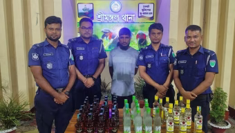 শ্রীমঙ্গলে বিপুল পরিমাণ বিদেশী মদসহ গ্রেপ্তার-১