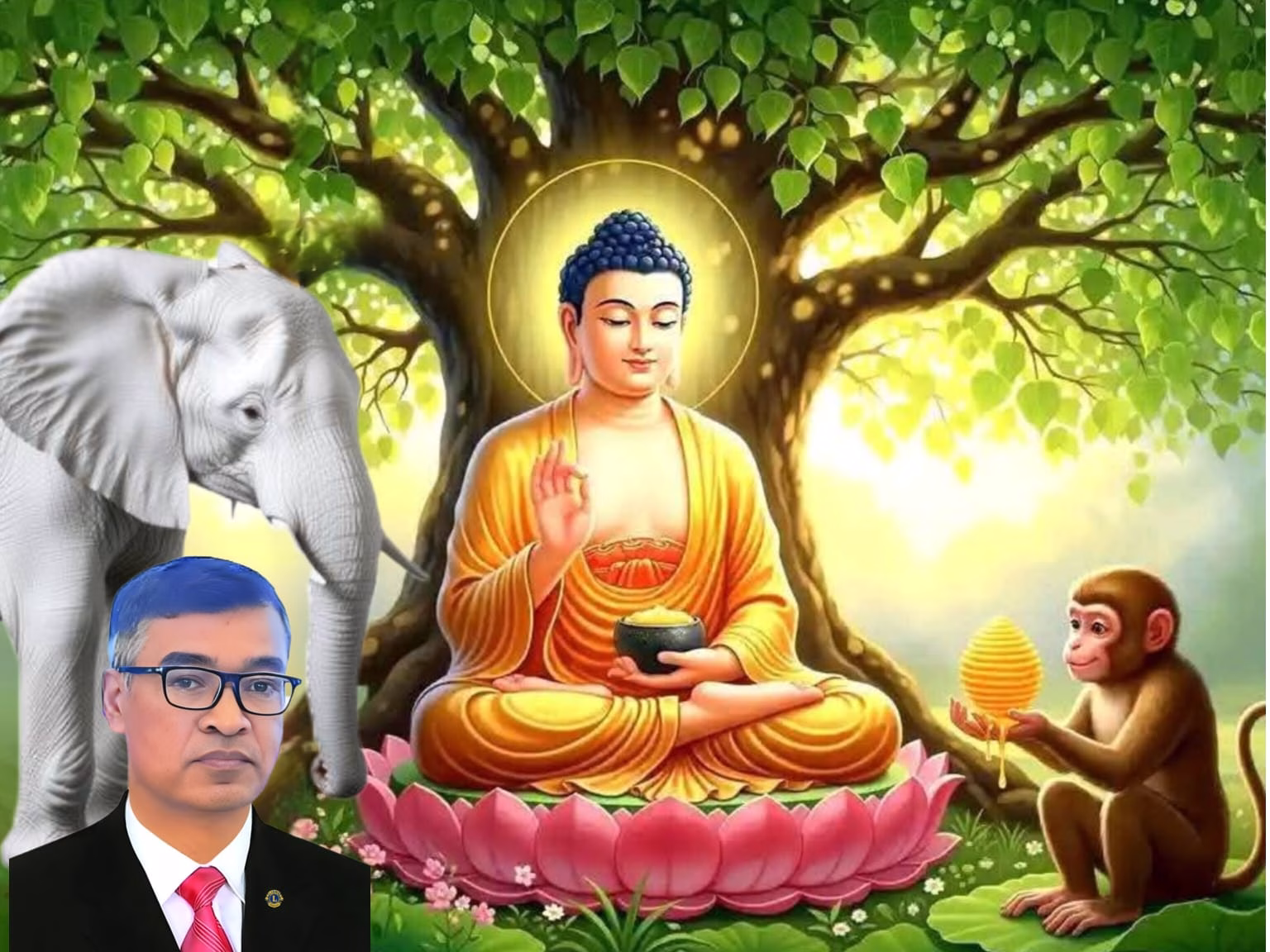 মধু পূর্ণিমা : বন্যপ্রাণীর দান ও সেবায় মানবতার শিক্ষা 