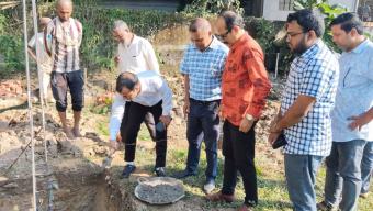 শ্রীমঙ্গলে ক্রীড়া অবকাঠামো উন্নয়নে আন্তর্জাতিক মানের রেস্টরুম নির্মাণ কাজের উদ্বোধন