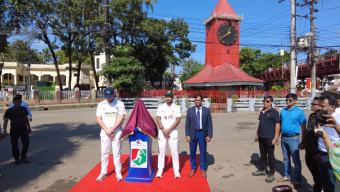 সিলেটের আলী আমজদের ঘড়িঘরের সামনে উন্মোচিত হলো বাংলাদেশ আয়ারল্যান্ড টেস্ট সিরিজ ট্রফি