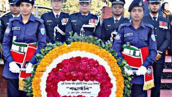 শহিদ বুদ্ধিজীবী দিবসে জেলা পুলিশের শ্রদ্ধা নিবেদন