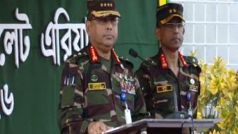 জাতীয় সংসদ নির্বাচন উপলক্ষে সেনাবাহিনী প্রধানের সিলেট এরিয়া পরিদর্শন
