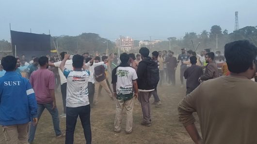 শাহজালাল বিশ্ববিদ্যালয়ে দুই পক্ষের সংঘর্ষে আহত ২০