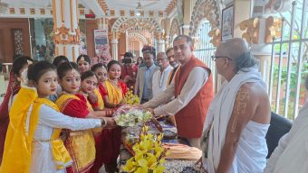 Indian Assistant High Commissioner Aniruddha Das Visits Jagadbandhu Ashram in Sreemangal