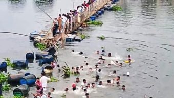 Floating Bridge Collapse in Jamalpur Leaves Over 100 in River, 4 Children Dead