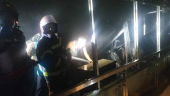 সিলেট ওসমানী বিমানবন্দরে আগুন