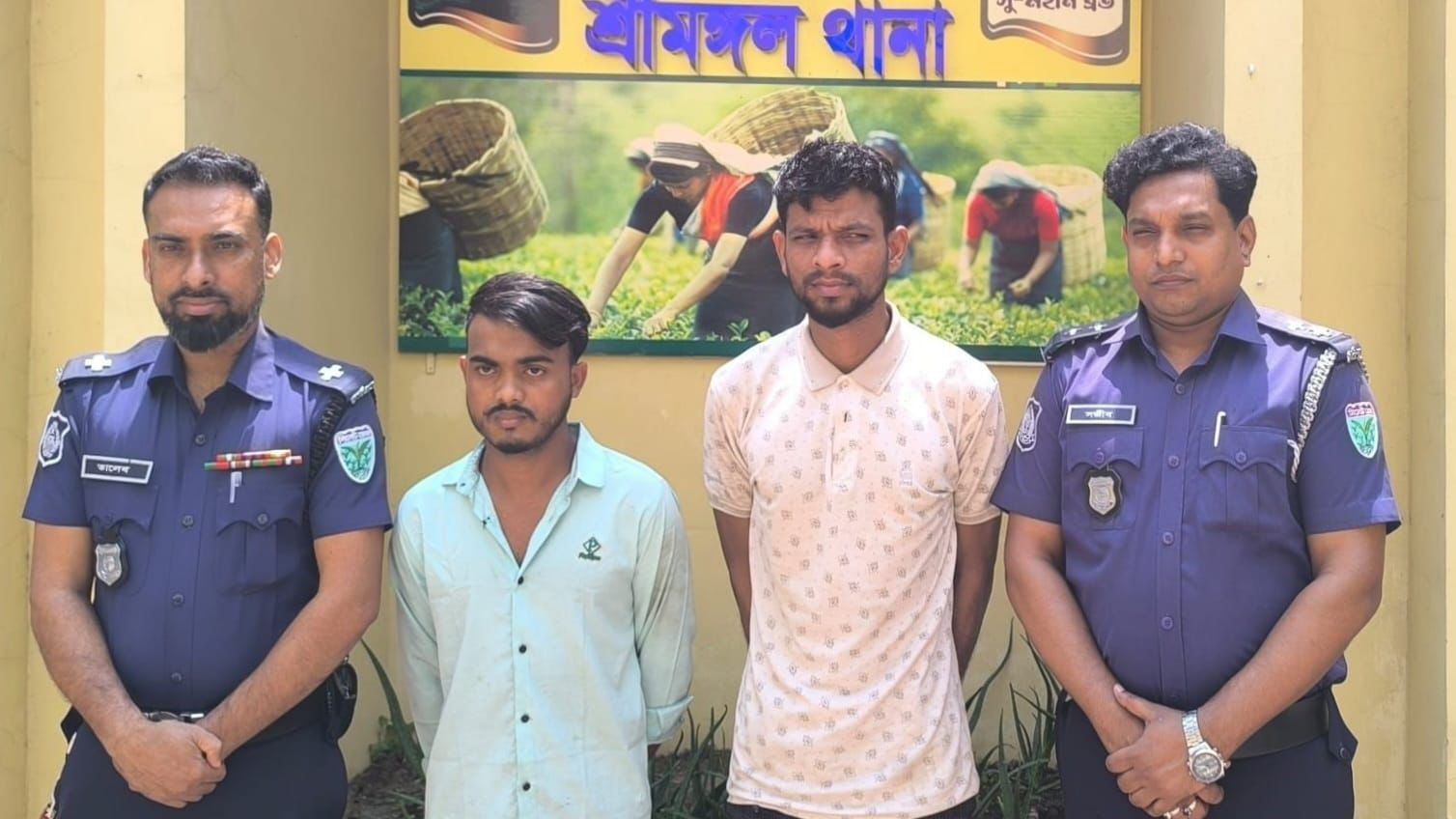 শ্রীমঙ্গলে আলোচিত জুনায়েদ হত্যাকাণ্ডের দুই আসামি গ্রেপ্তার