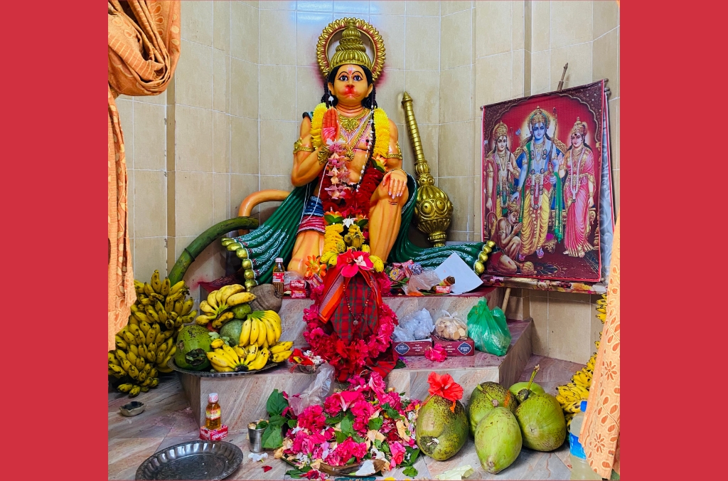 রাজনগরে শ্রী শ্রী ️হনুমান জয়ন্তী পূজায় ভক্তদের ঢল