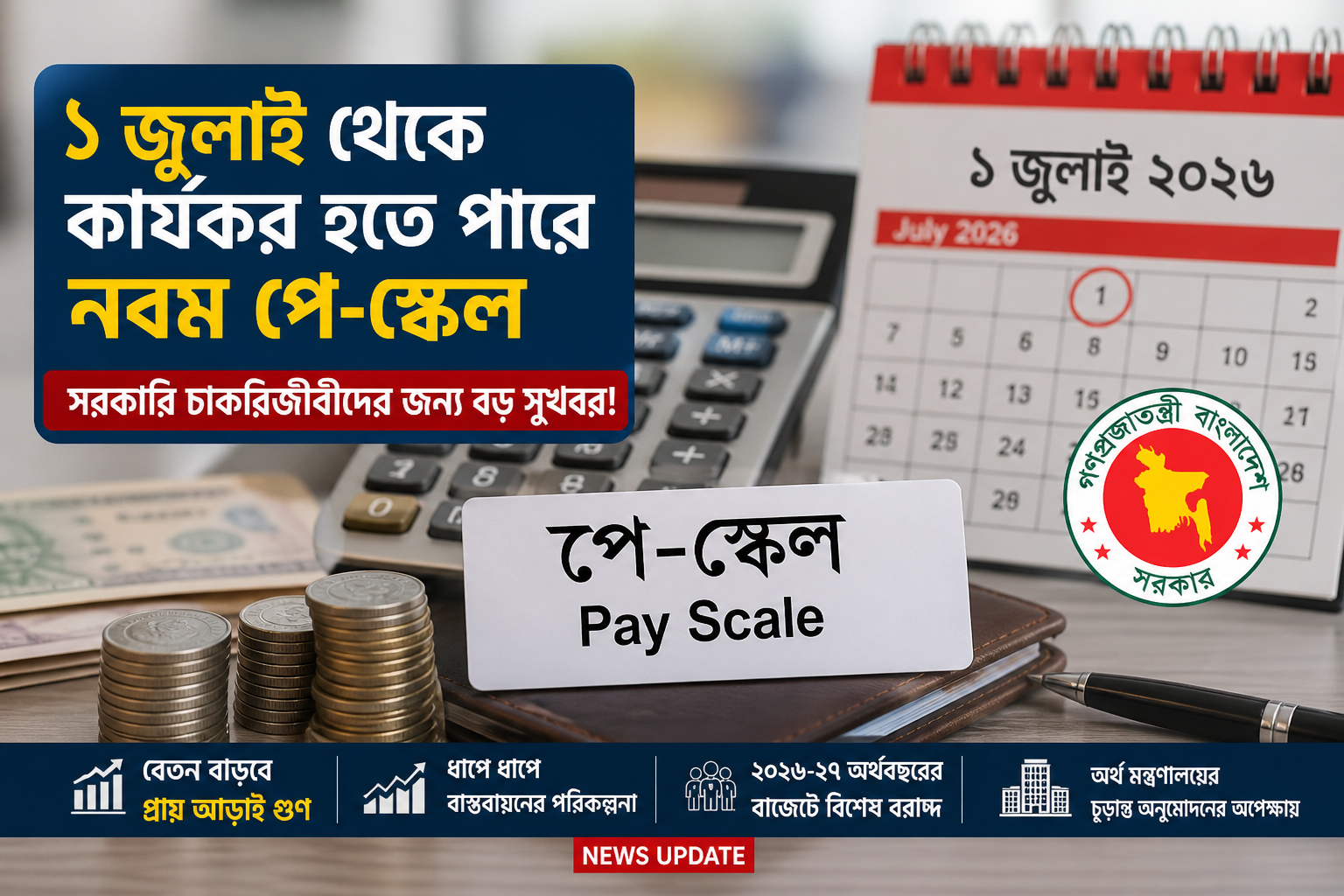 9th Pay Scale May Take Effect from July: Major Relief for Government Employees”