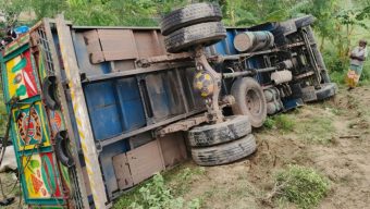15 killed in Jamuna Bridge truck crash; six victims laid to rest together in Naogao