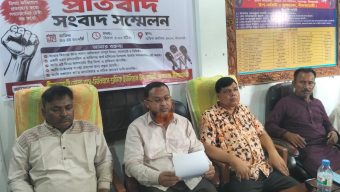 জলঢাকায় বাস-মিনিবাস শ্রমিক নেতা ও পরিবহন মালিকের পাল্টাপাল্টি সংবাদ সম্মেলন