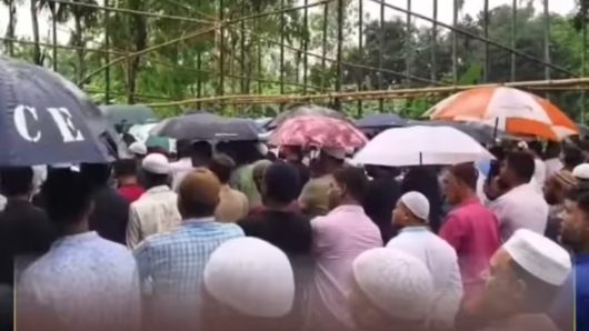শেরপুরে ছাত্রলীগ নেতার জানাজায় মানুষের ঢল