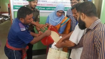 বাঘায় ঈদুল আজহা উপলক্ষে ভিজিএফের চাল বিতরণ শুরু