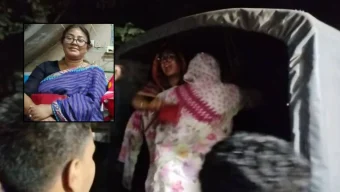 পুলিশের গাড়িতে উঠেই মহিলা আওয়ামী লীগ নেত্রীর ‘জয় বাংলা’ স্লোগান
